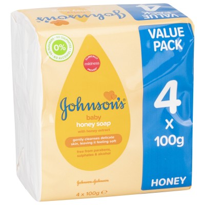 Johnsons Baby Soap - Honey - 400g - 1 x 36